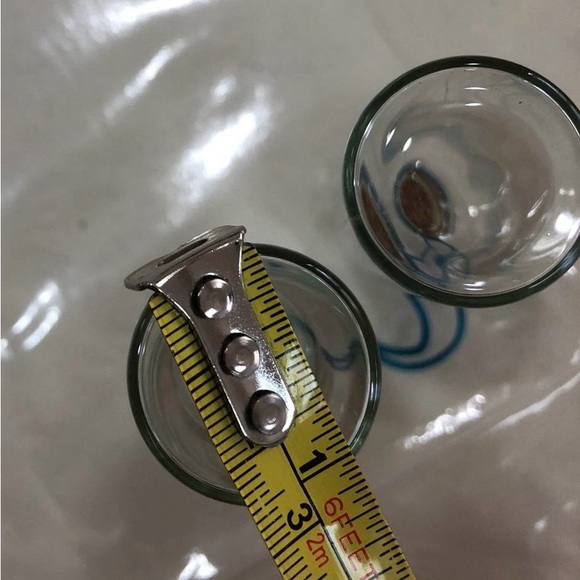 20 small glass bottle with cover 3.75“ tall x 1” diameter - Picture 3 of 3